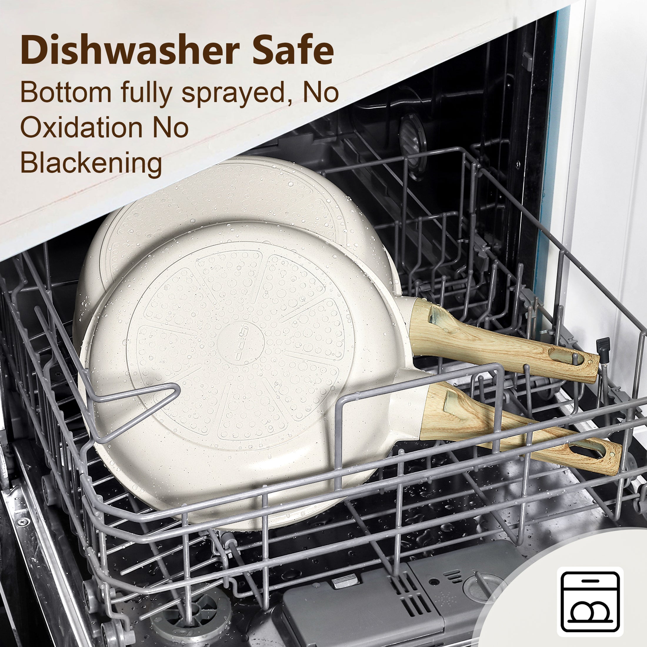 GIPP 18 Piece Kitchen Ceramic Cookware Sets,Pots and Pans Set Non stick ,Dishwasher Safe Induction Compatible, Kitchen Cooking Set