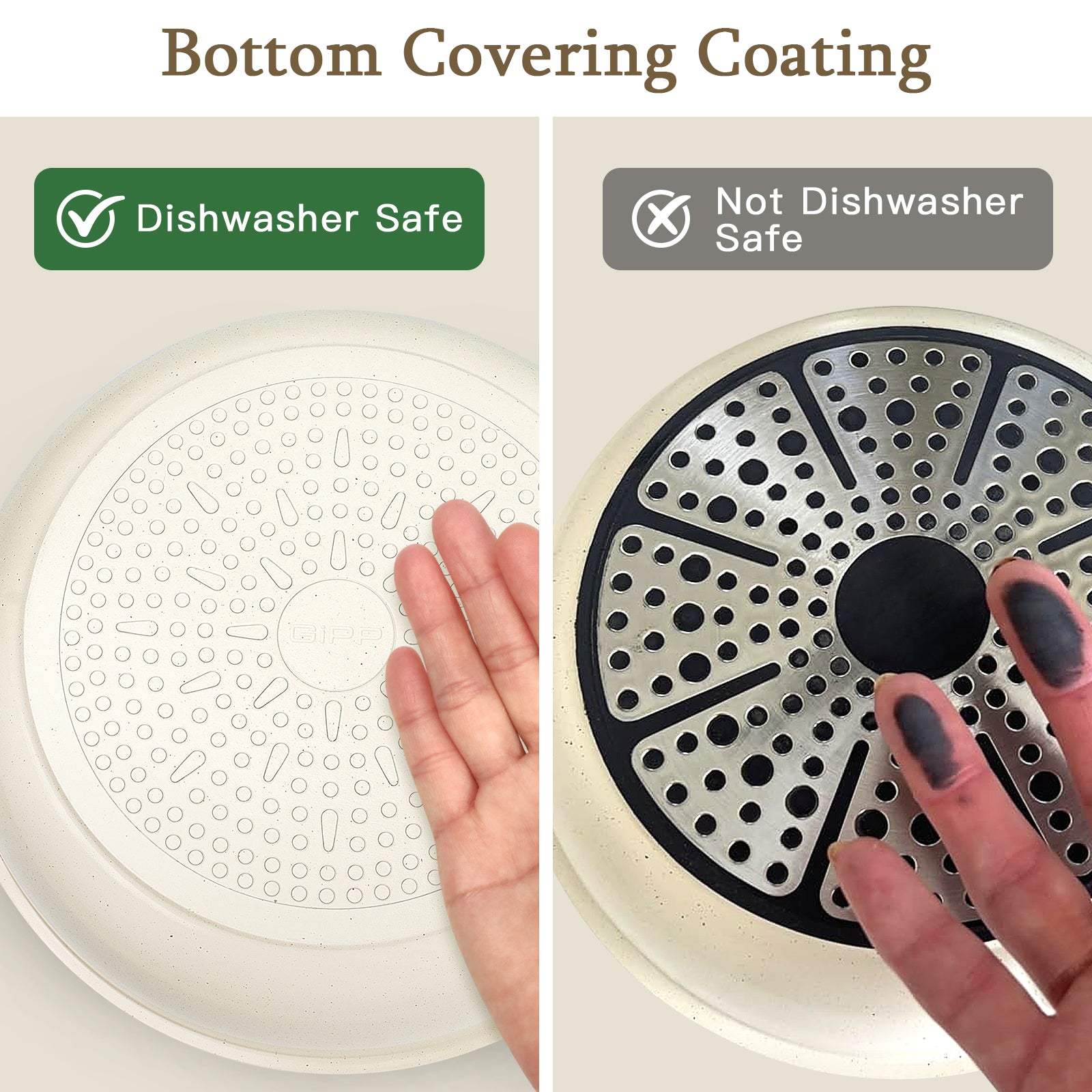 GIPP Large Size 21 Piece Pots and Pans Set Non Stick,with 12 inch Frying Pan,Cookware Set with Detachable Handles, Safe for Ovens and Dishwashers,Induction Cookers RV Kitchen